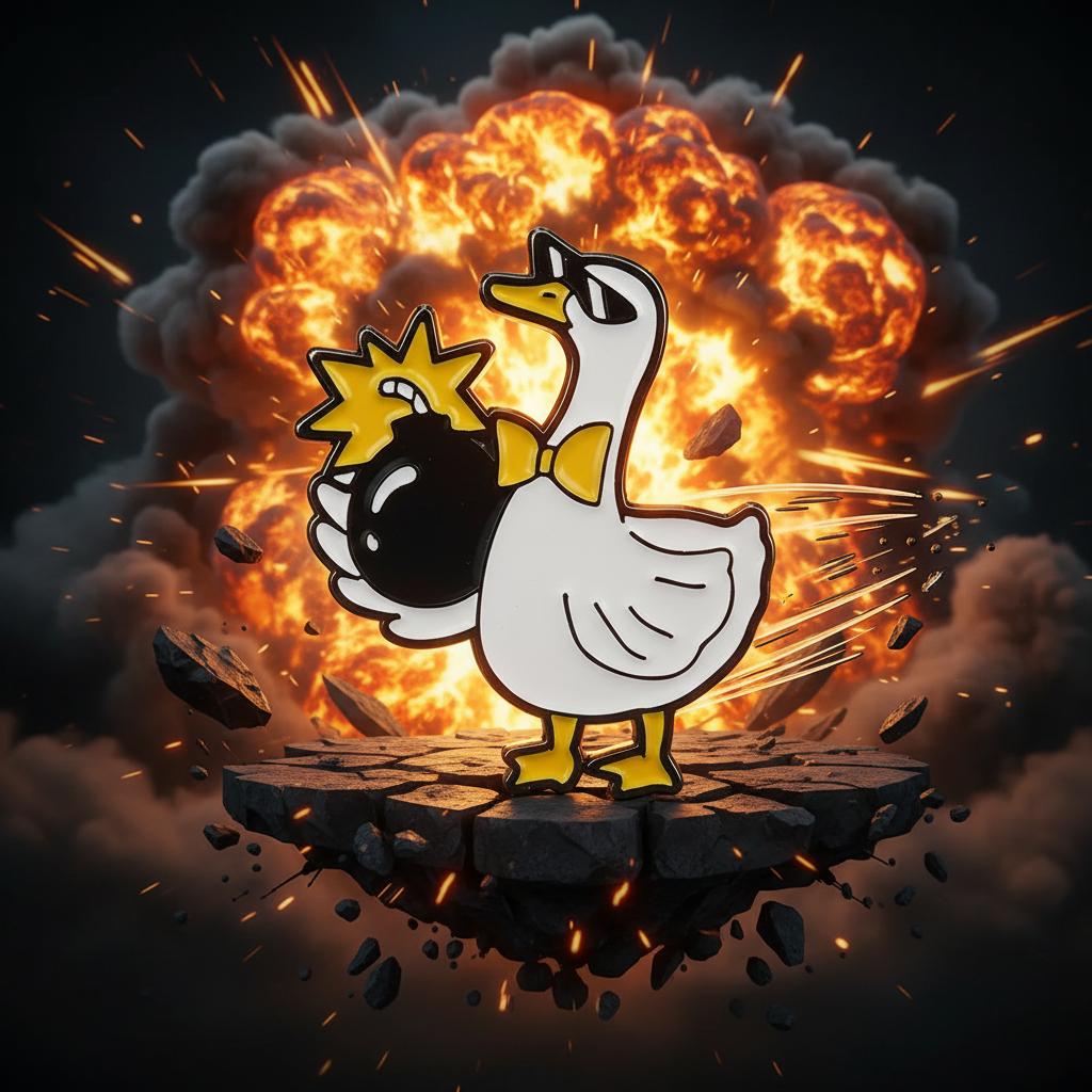 White Duck Pin with Explosive