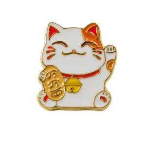 Lucky Cat Pin – 2 sizes