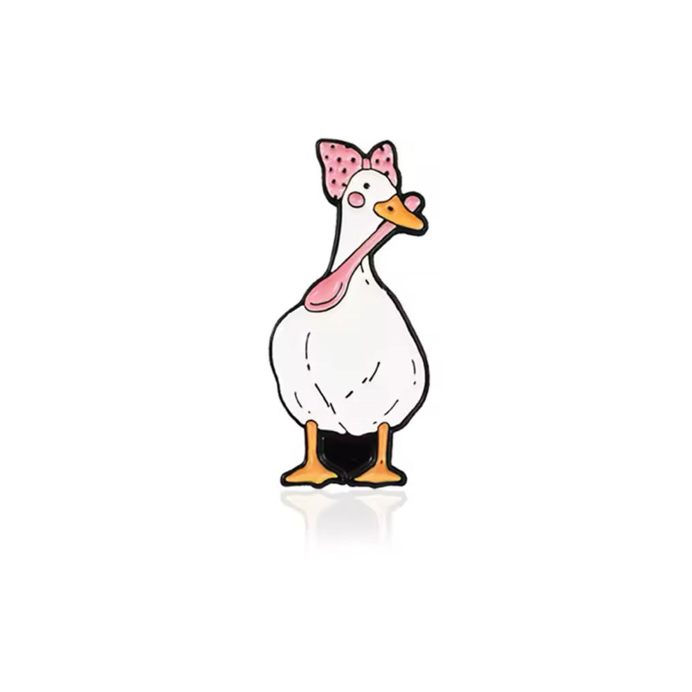 White Duck Mom Cook Pin