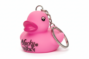 Porte-clés Canard Rose Lucky Ducky