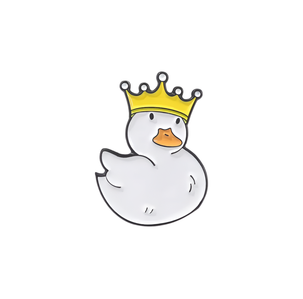 Pin's Canard Blanc Couronne