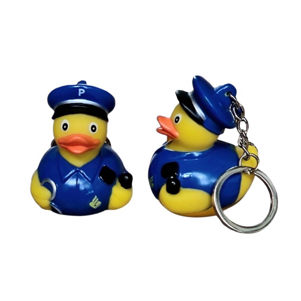 Politie-eend sleutelhanger