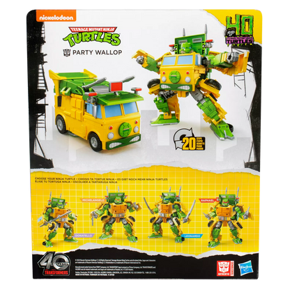 Transformers Collaborative Teenage Mutant Ninja Turtles x Transformers Party Wallop