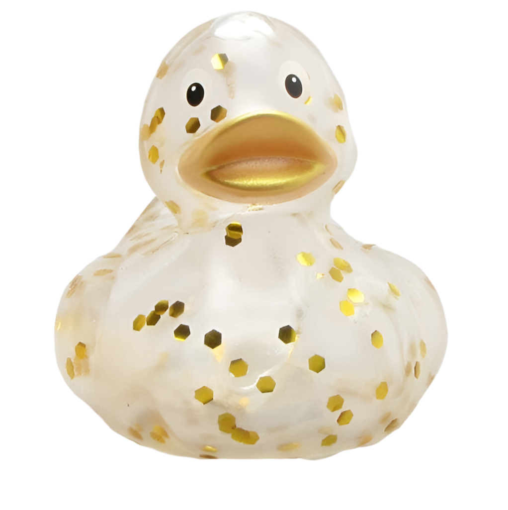 Classic Duck with Gold Glitter