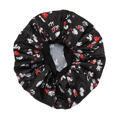 Bonnet de nuit en satin Disney Mickey & Minnie – noir