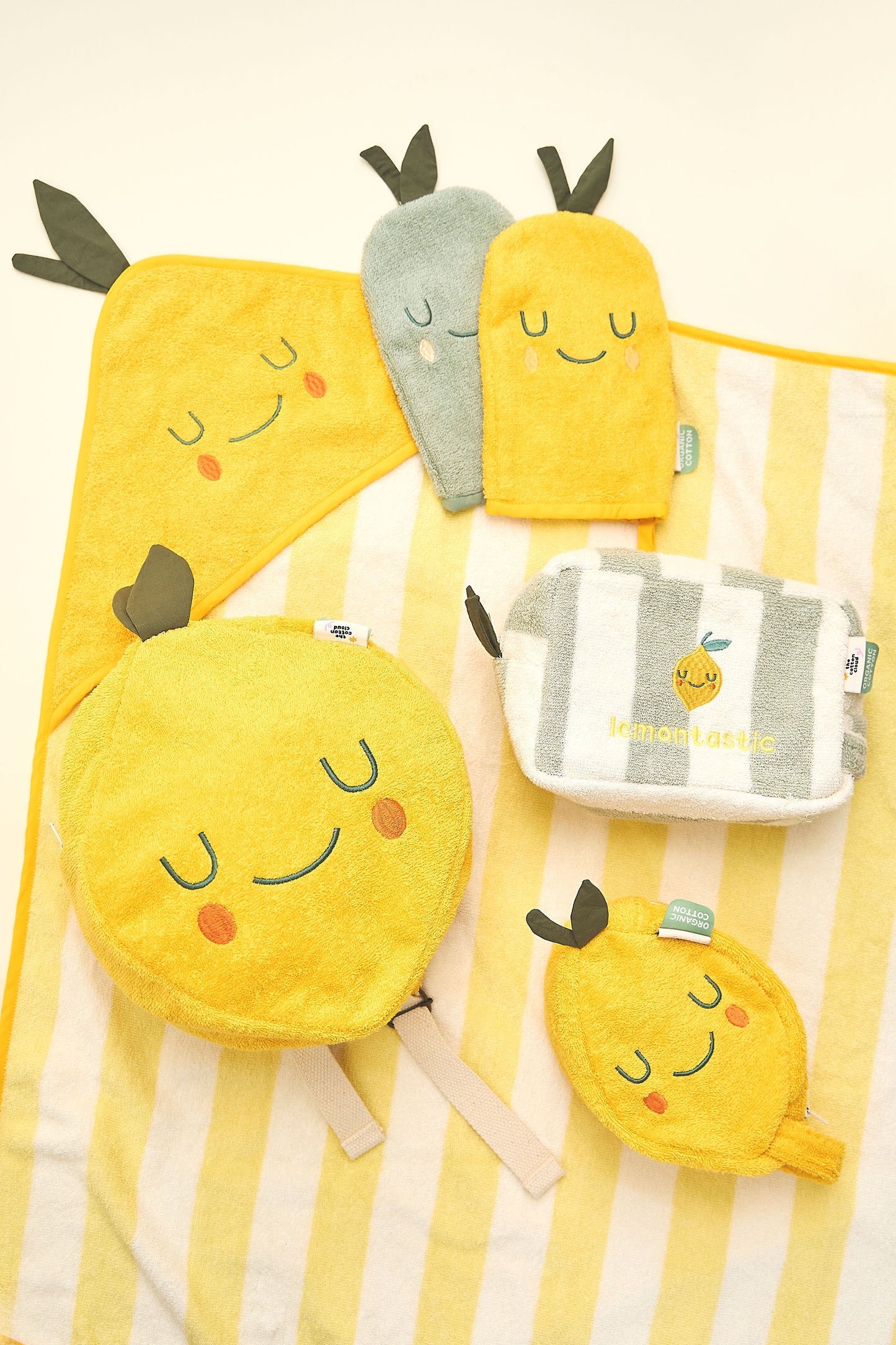 Lemon/Pear washcloth set