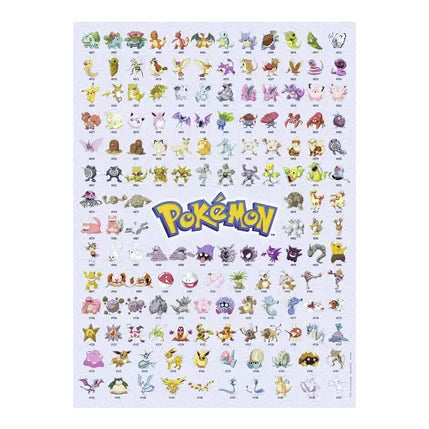 Pokémon Puzzel - Pokedex van de eerste generatie 