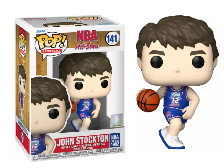Pop! John Stockton in Blue Jersey