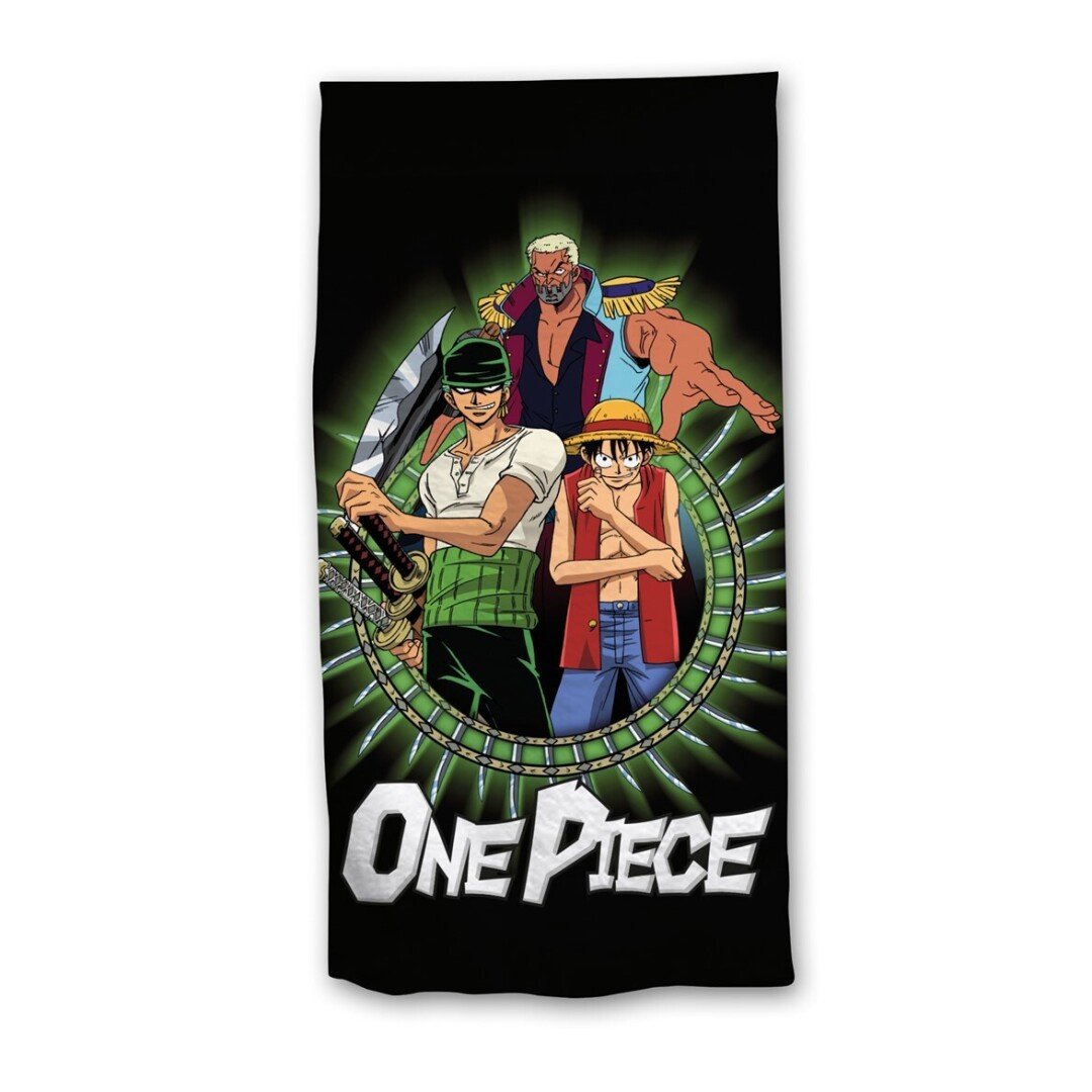 ONE PIECE Luffy & Zorro Serviette de Plage 100% Coton 70x140cm