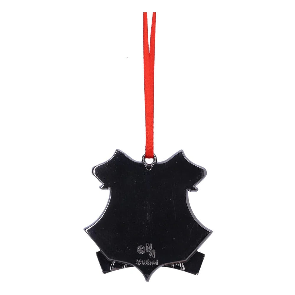 Harry Potter kerstdecoratie - Zweinstein-wapen (zilver)