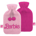 Barbie pluche en geborduurde warmwaterkruik - Logo