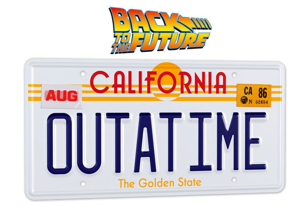 Zurück in die Zukunft Nummernschild - Outatime 