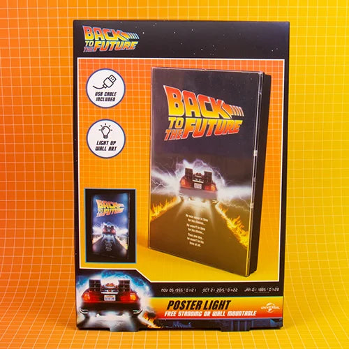 Back to the Future Luminous Poster - Burning Rubber 