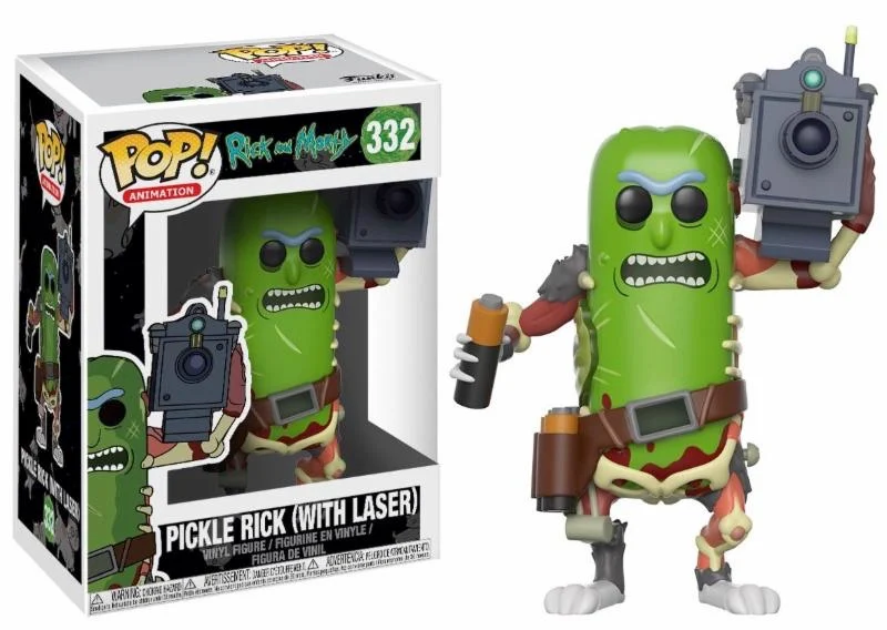 Pickle Rick met laser 