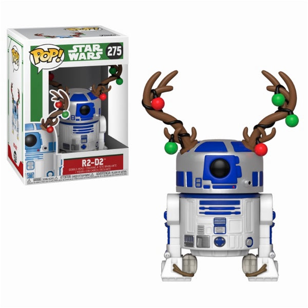 Pop! R2-D2 with Reindeer Antlers