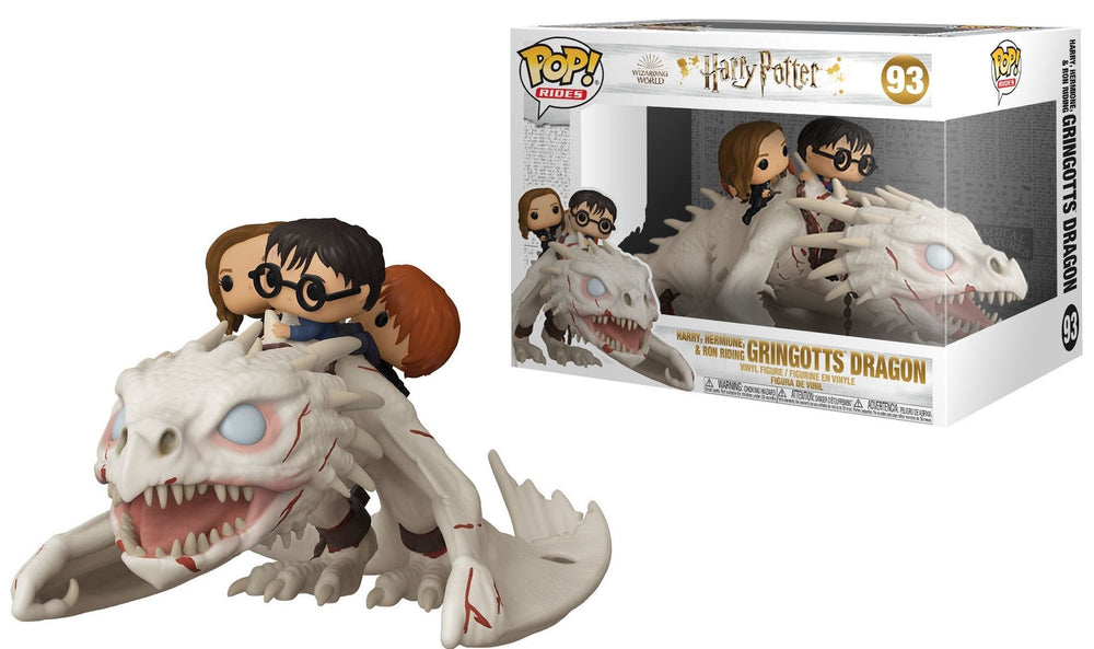 Pop! Harry, Hermione et Ron sur Dragon de Gringotts