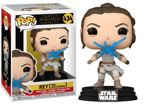 Rey with 2 Lightsabers