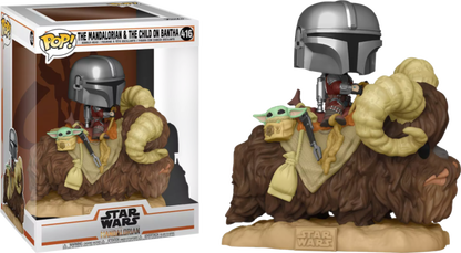 pop the mandalorian the child on bantha 416