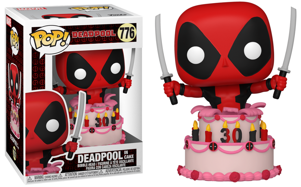 Pop! Deadpool in een verjaardagstaart