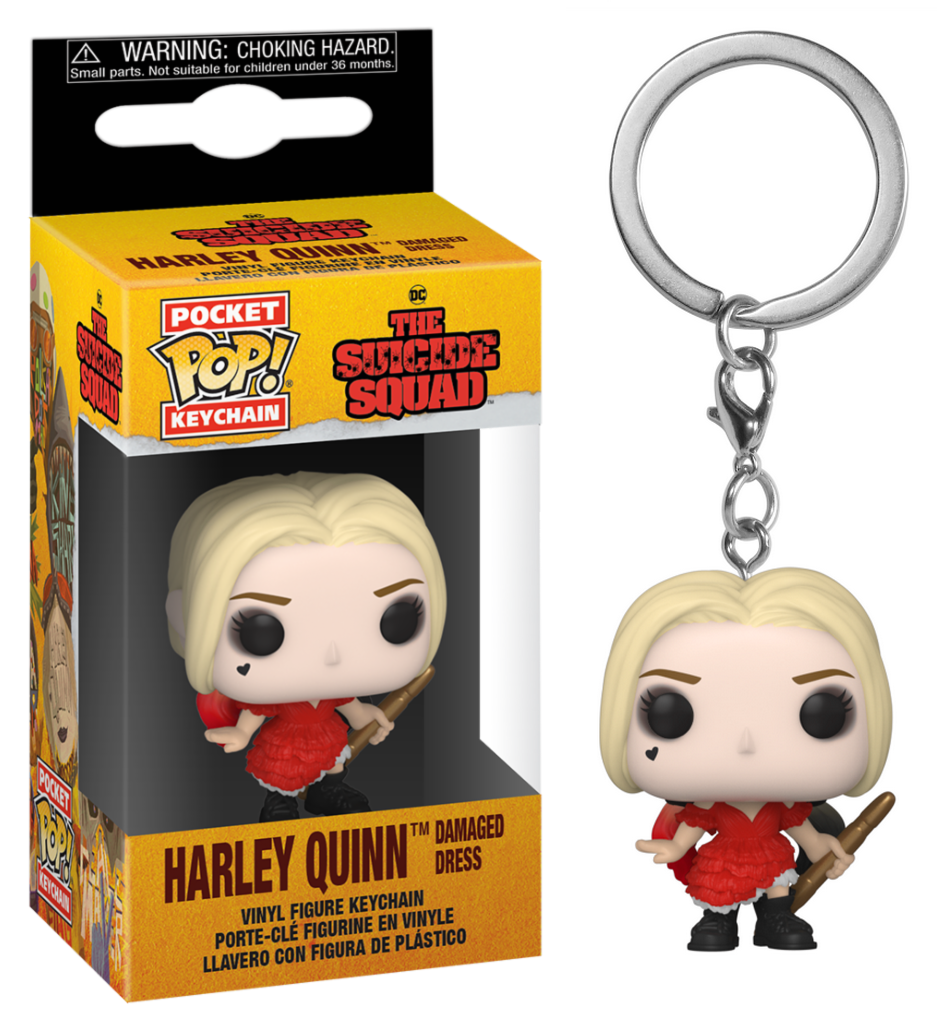 Pop! sleutelhanger Harley Quinn (beschadigde jurk) 