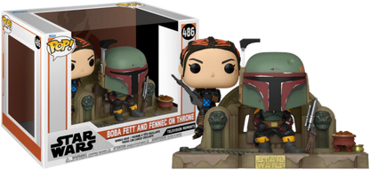 pop moment boba fett fennec on throne 486