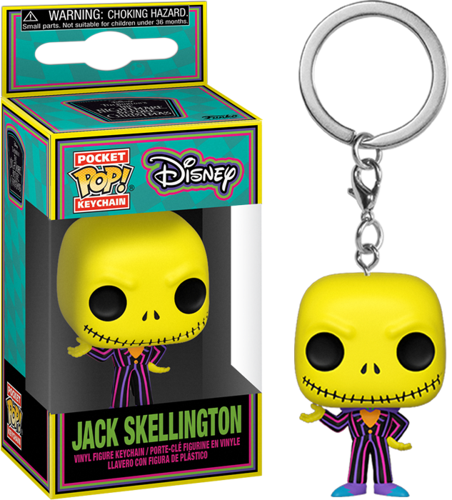 Pop! Keychain Jack Skellington (Black Light)