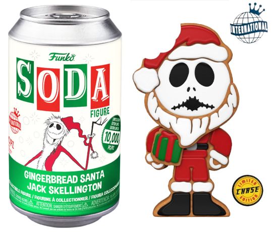 vinyl soda gingerbread santa jack skellington