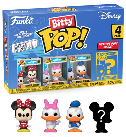 DISNEY Bitty Pop 4 Pack 2.5cm Minnie