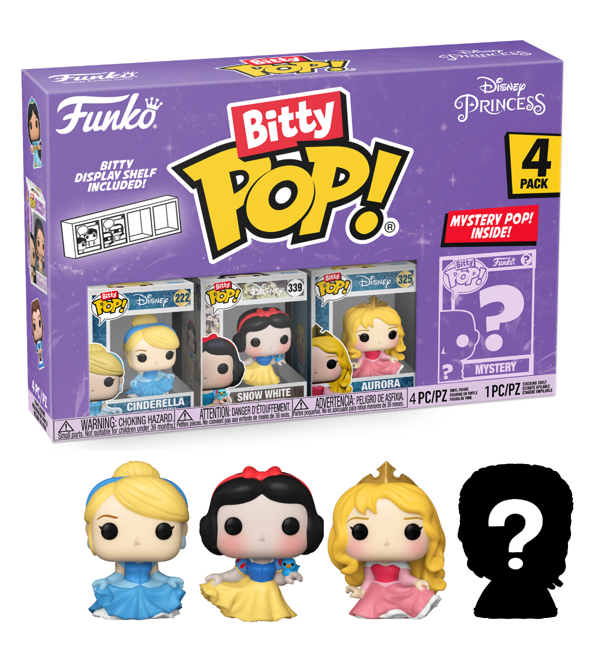 bitty pop disney princess 4 pack series 3