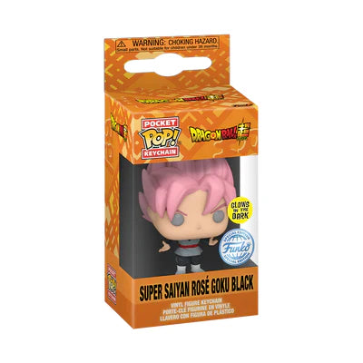 Pop! Sleutelhanger Super Saiyan Rosé Goku Zwart (Glow)