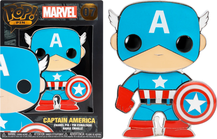 MARVEL Pop Large Enamel Pin N° 07 Captain America
