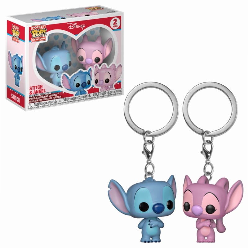 Pop! Keychain Stitch & Angel 2-Pack