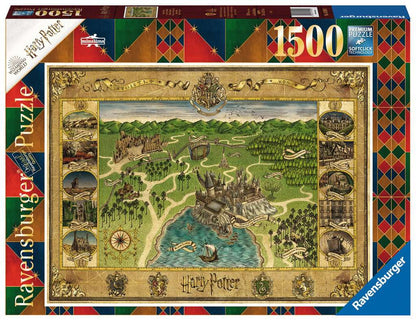 Harry Potter Puzzle - Hogwarts Map 