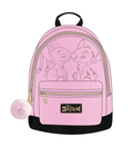 STITCH & ANGEL - Roze & Zwart - Modieuze rugzak - '28x22x11cm'