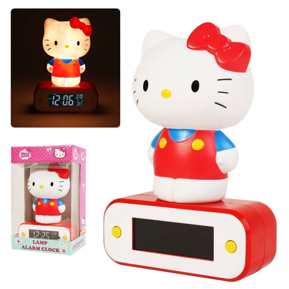 Hello Kitty wekker en lamp