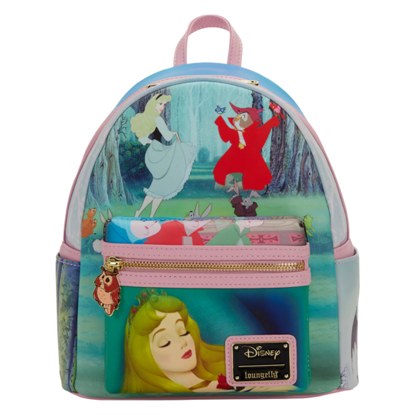 DISNEY Sleeping Beauty Princess Sac à dos LoungeFly '23x27x11cm'