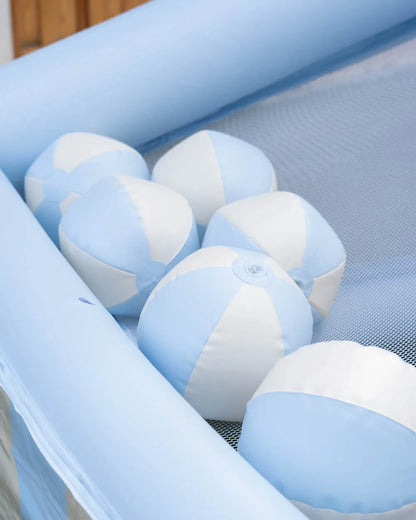 Large inflatable children's basketball hoop - CREAM