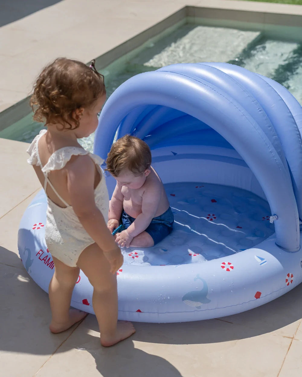 Mini paddling pool with canopy for garden – LAGUNA