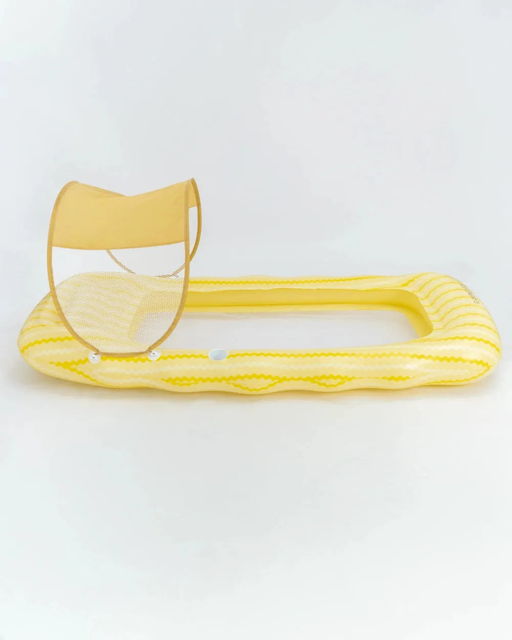Inflatable lounger with sunshade – BELMONDO