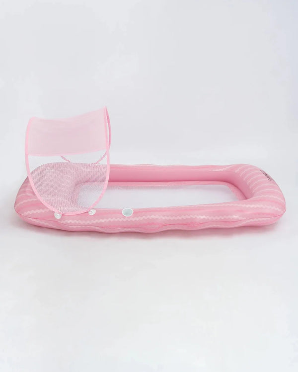 Inflatable lounger with sunshade – BELMONDO