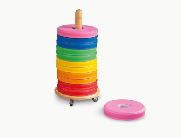 Donut™ Multi-Seat Trolley with 12 Two-Colour Cushions