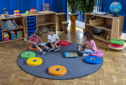 Donut™ Multi-Seat Trolley with 12 Two-Colour Cushions