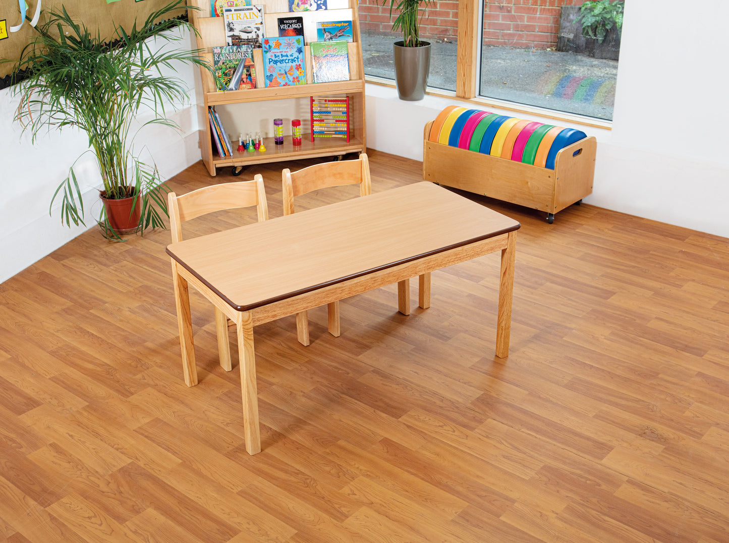 Tuf Class™ Rectangular Table Beech - Size Mark 3