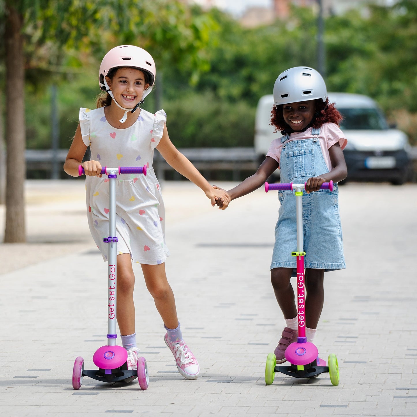 Trunki 3-Wheel Foldable Scooter - Large 4-7 Years (Pink)