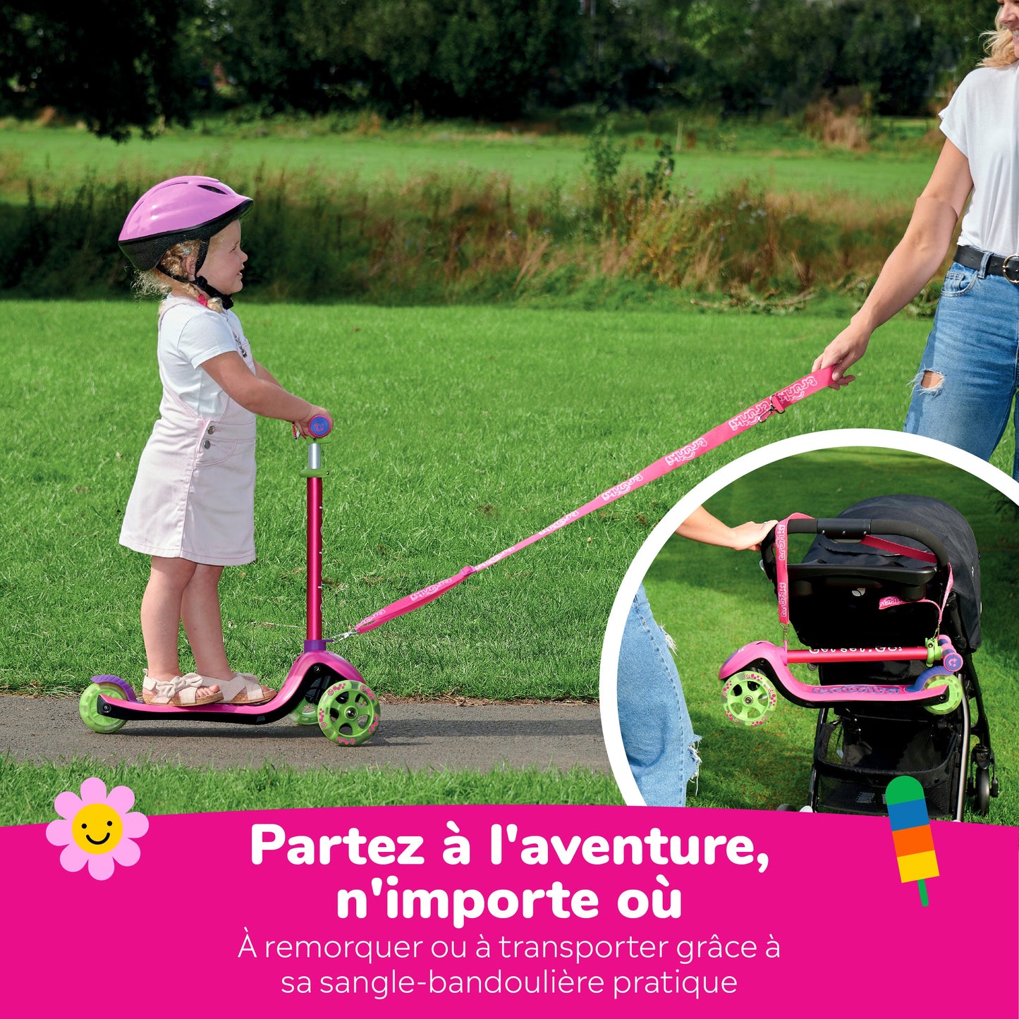 Trunki 3-Wheel Foldable Scooter - Small 2-5 years (Pink)