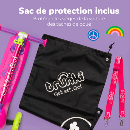 Trunki 3-Wheel Foldable Scooter - Small 2-5 years (Pink)
