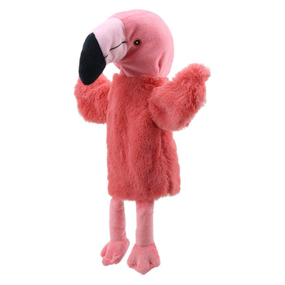 Marionnette Peluche Flamant Rose