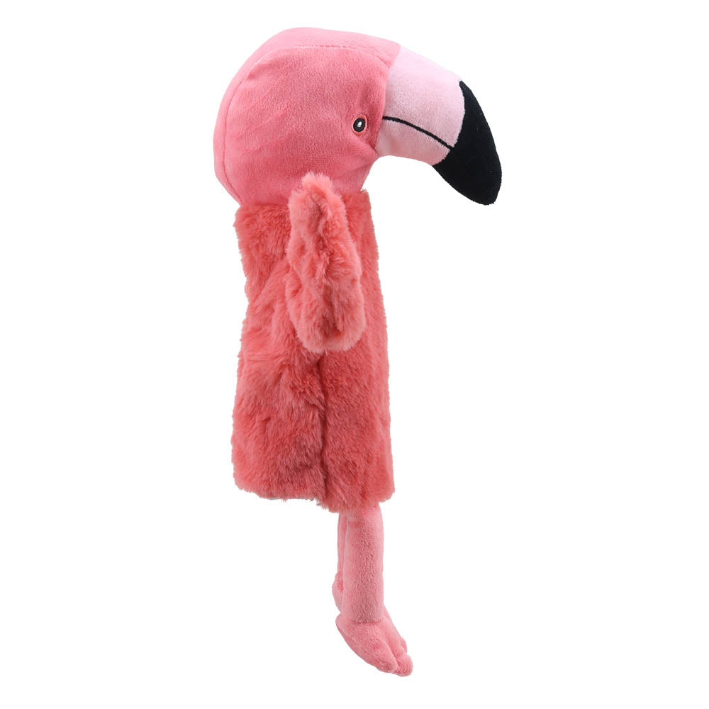 Marionnette Peluche Flamant Rose