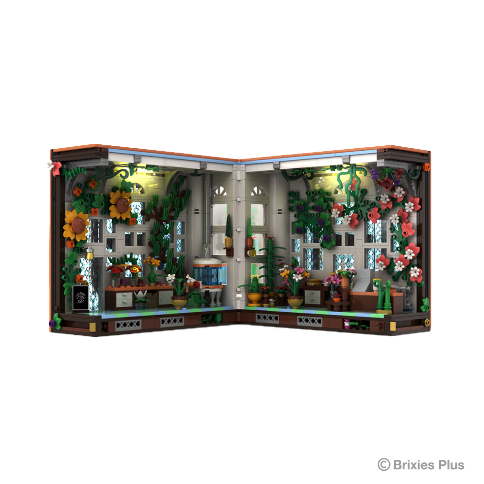 BRIXIES Plus Book Nook Flowershop