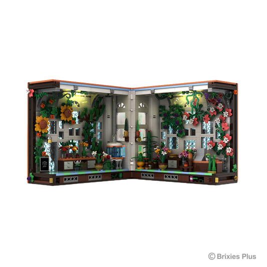 BRIXIES Plus Book Nook Flowershop
